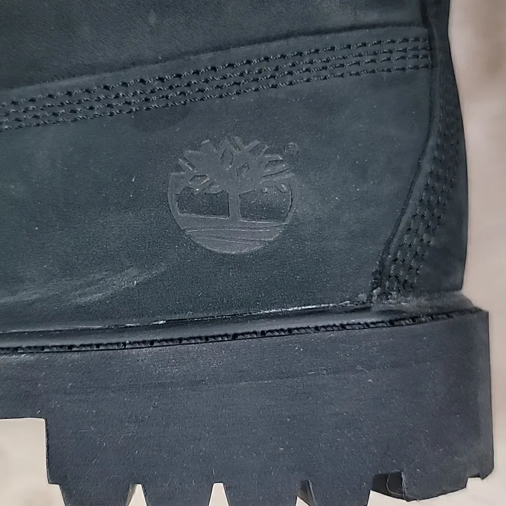 **HOST PICK** TIMBERLAND KIDS' 6” BLACK PREMIUM WATERPROOF CASUAL BOOTS, SIZE 5